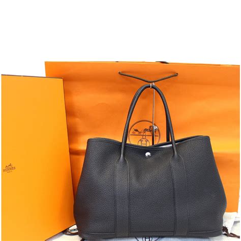 hermes leather garden party tpm|hermes garden party tote price.